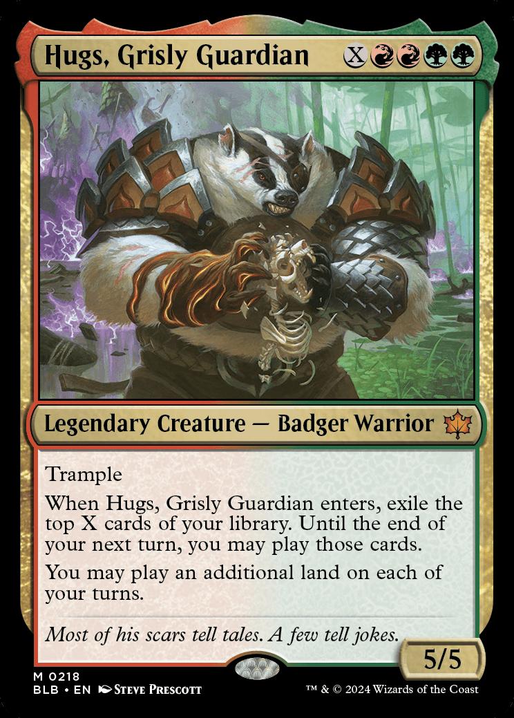 Hugs Grisly Guardian Bloomburrow Foil Standard Card Kingdom