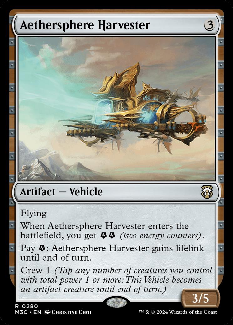 Aethersphere Harvester Modern Horizons 3 Commander Decks Foil