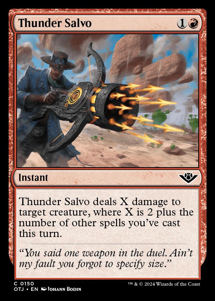 Thunder Salvo Outlaws Of Thunder Junction Standard Card Kingdom