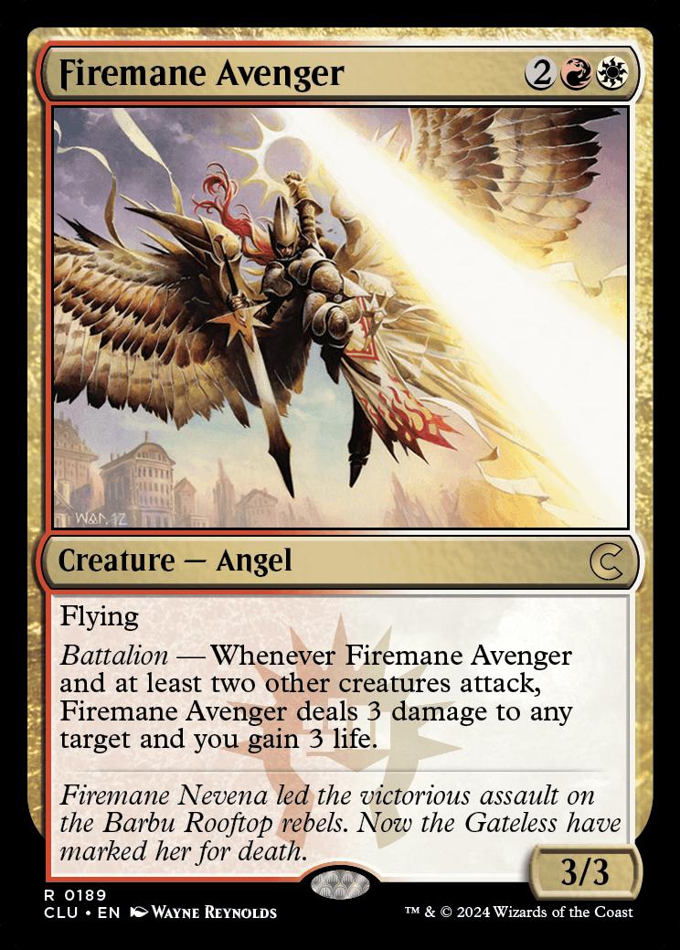 Firemane Avenger Ravnica Clue Edition Card Kingdom