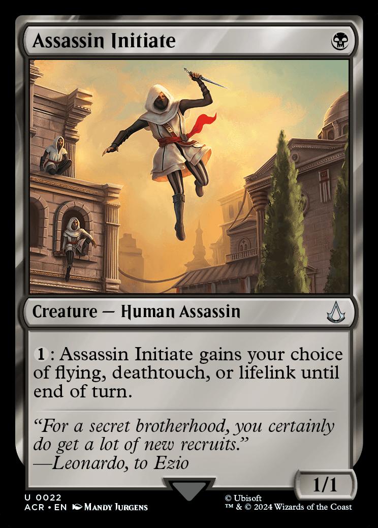 Assassin Initiate Universes Beyond Assassin S Creed Card Kingdom