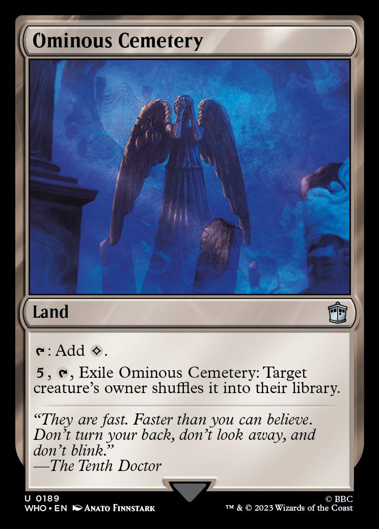 Ominous Cemetery Universes Beyond Doctor Who Standard Card Kingdom