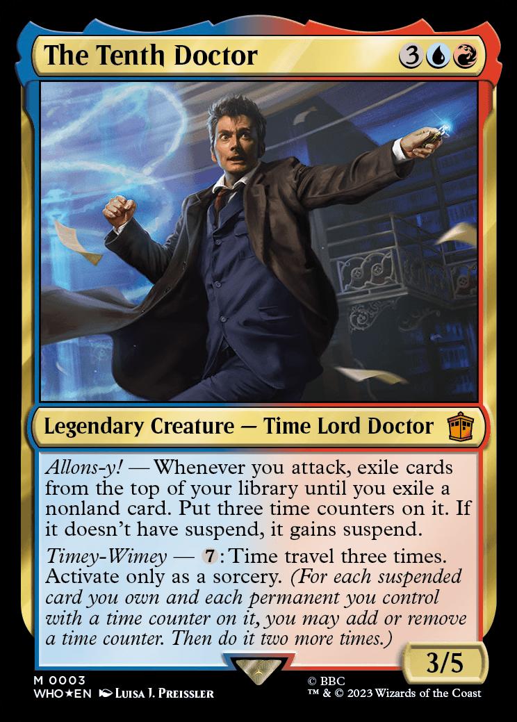 The Tenth Doctor Universes Beyond Doctor Who Foil Standard Card