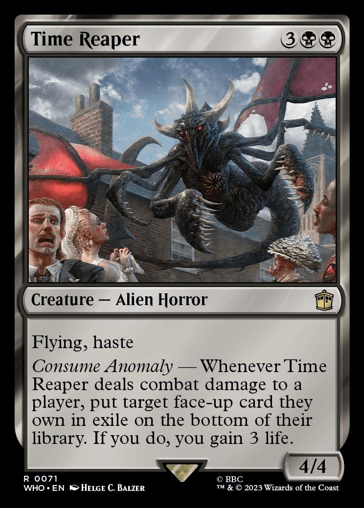 Time Reaper Universes Beyond Doctor Who Foil Standard Card Kingdom