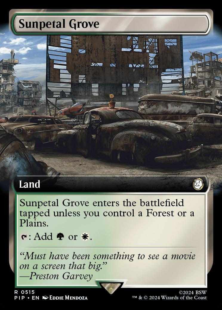 Sunpetal Grove Universes Beyond Fallout Variants Foil Commander