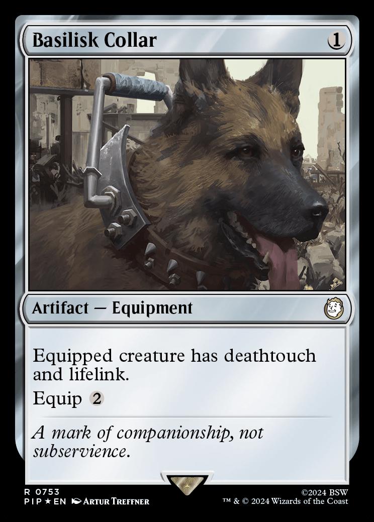 Basilisk Collar Universes Beyond Fallout Foil Commander Card Kingdom