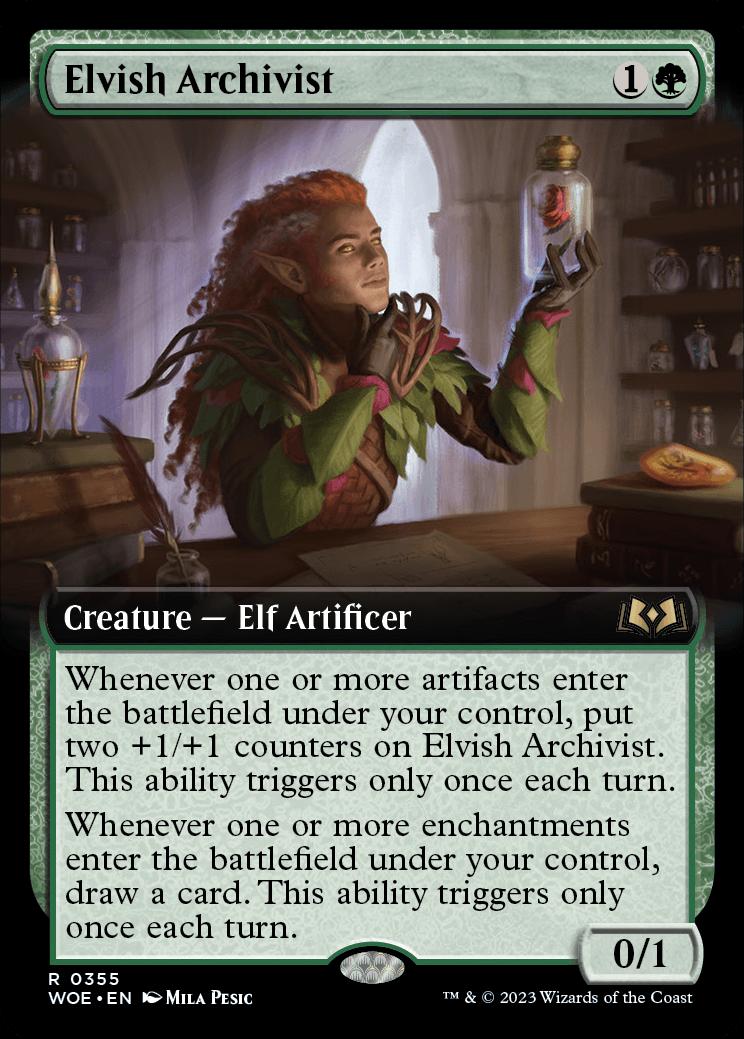 Elvish Archivist Wilds Of Eldraine Variants Standard Card Kingdom