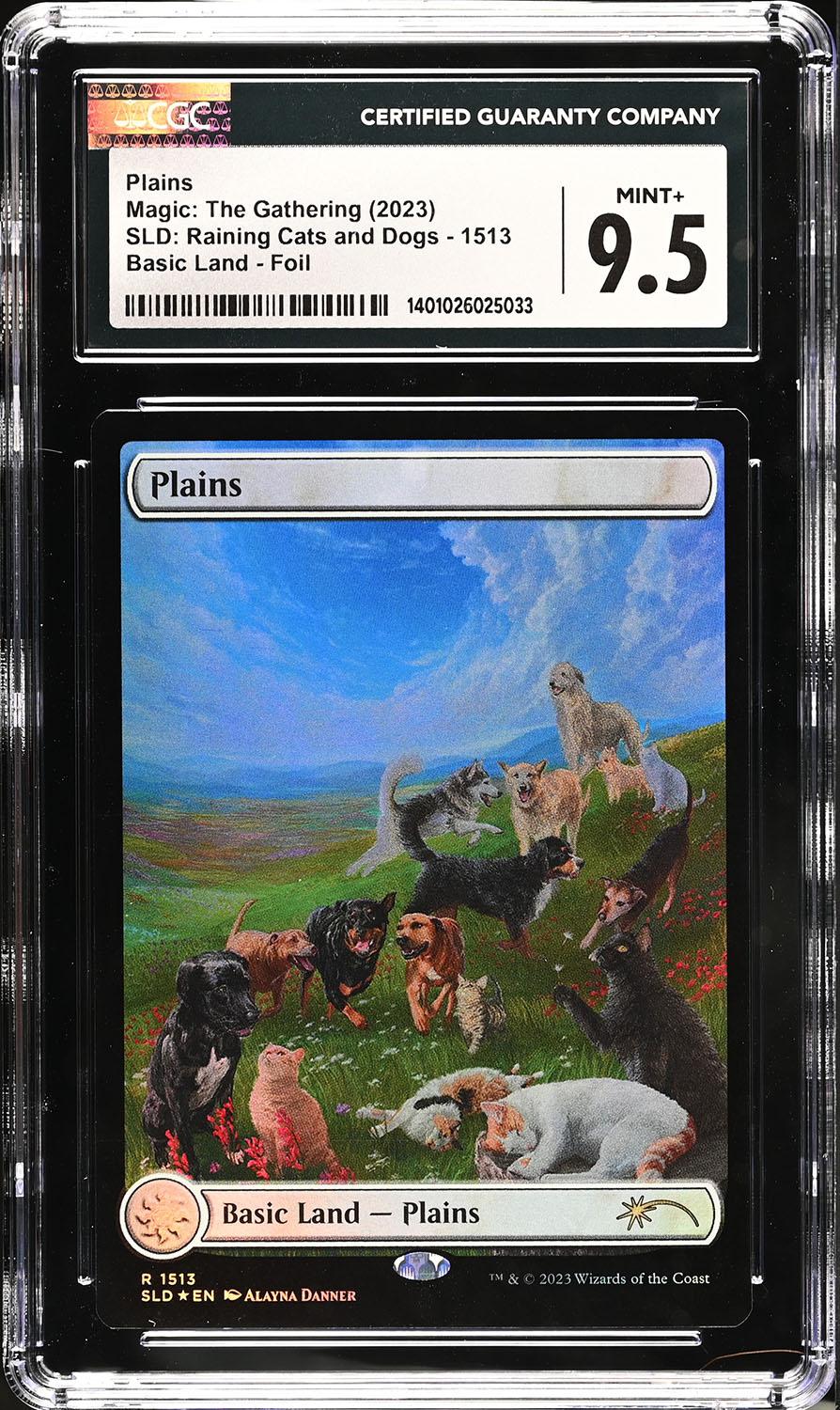 Plains - Foil (Secret Lair: Raining Cats and Dogs - CGC 9.5 
