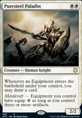 Puresteel Paladin Commander Masters Collectors, Magic