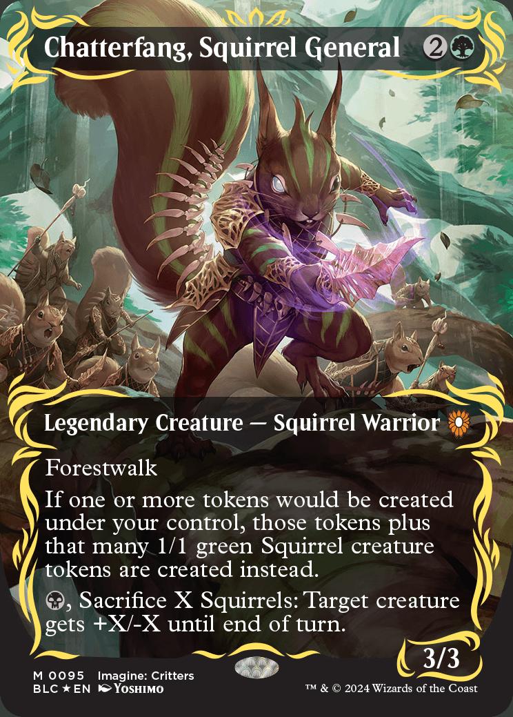 Chatterfang, Squirrel General | Bloomburrow Commander Decks Variants ...