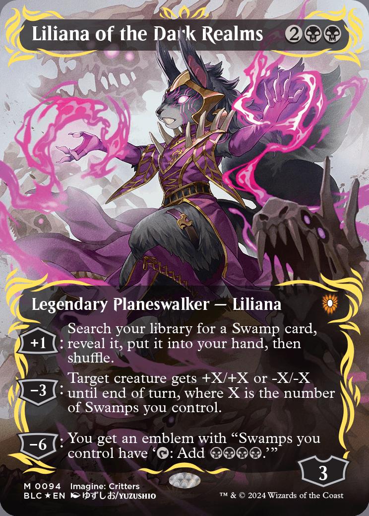 Liliana of the Dark Realms | Bloomburrow Commander Decks Variants Foil ...