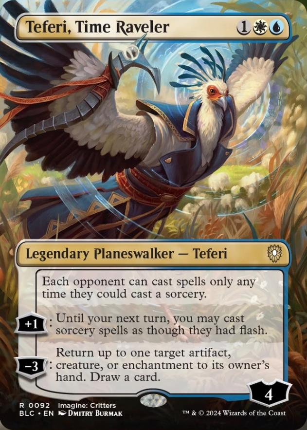 Teferi, Time Raveler | Bloomburrow Commander Decks Variants Foil ...