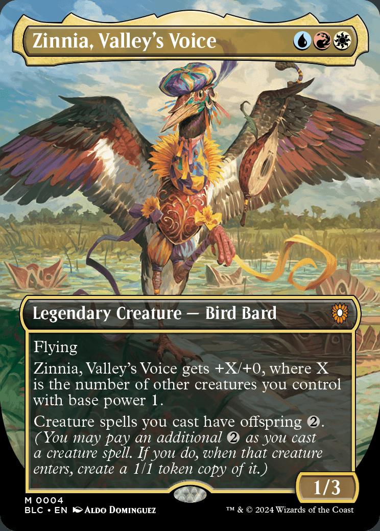 Zinnia, Valley's Voice | Bloomburrow Commander Decks Variants ...