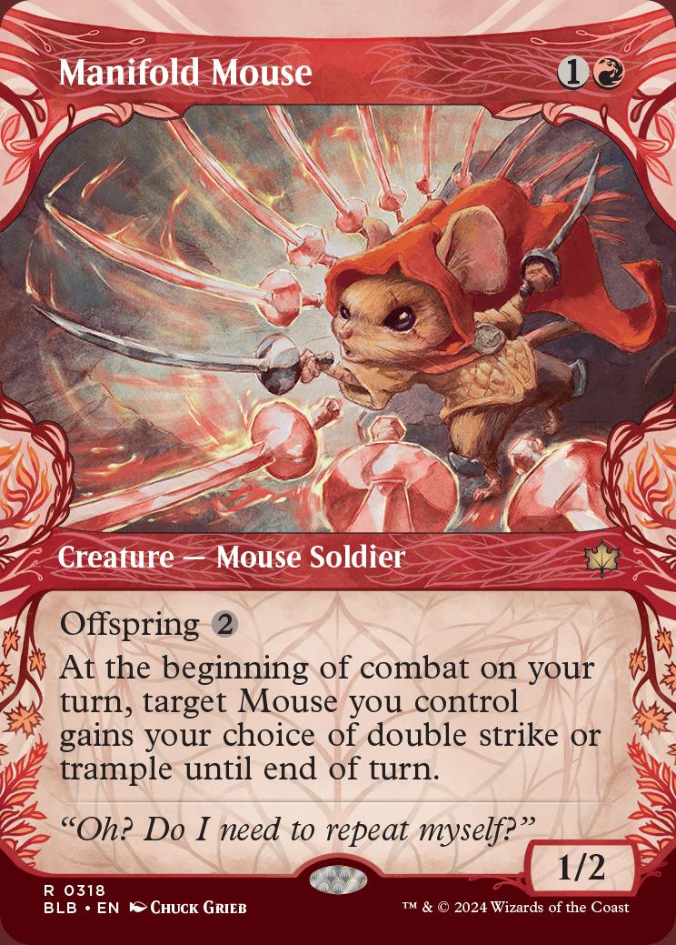 Manifold Mouse Bloomburrow Variants Foil Standard Card Kingdom