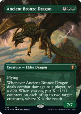 Ancient Brass Dragon Art Card} // {Ancient Brass Dragon Stat Card} (#2), Art Series: Commander Legends: Battle for Baldur's Gate
