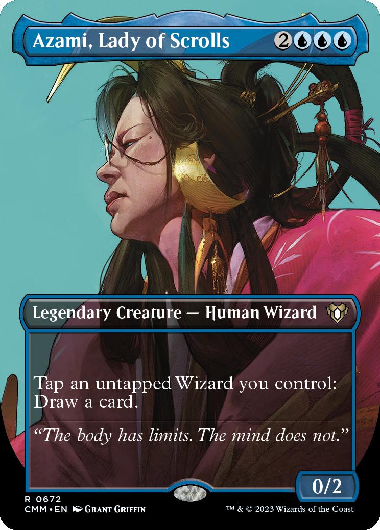 Commander Masters Variants Foil: Azami, Lady of Scrolls (Borderless)