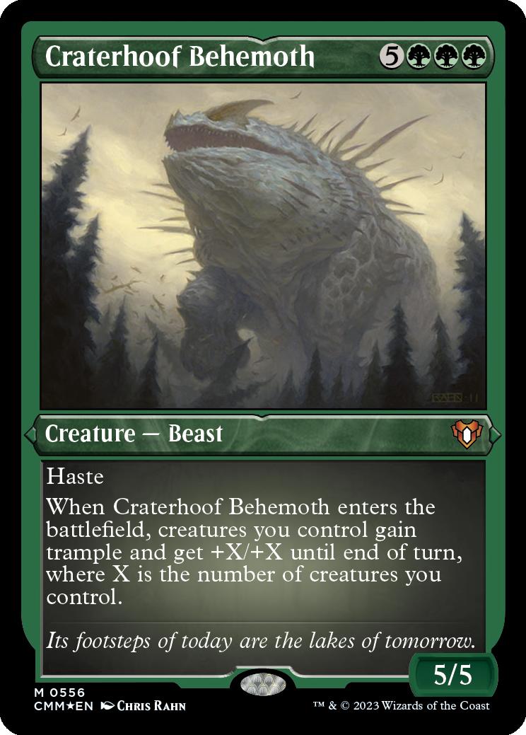 Commander Masters Variants Foil: Craterhoof Behemoth (Foil Etched)