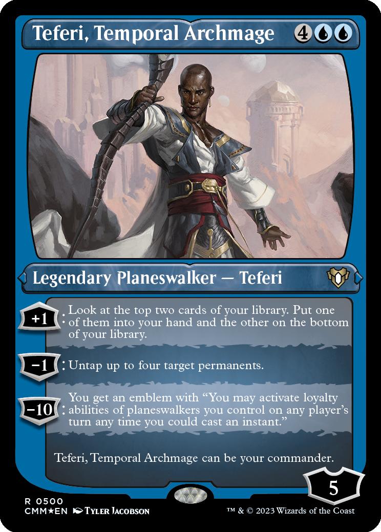 Commander Masters Variants Foil: Teferi, Temporal Archmage (Foil Etched)