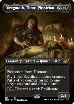 Dominaria Remastered Variants Foil: Yawgmoth, Thran Physician (Borderless)