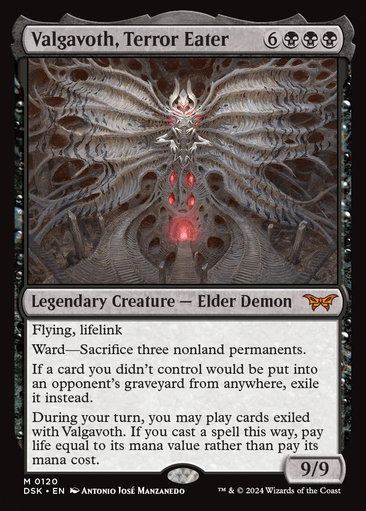 Valgavoth, Terror Eater | Duskmourn: House Of Horror Foil | Standard ...