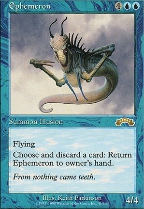 RARE CARTE MTG MAGIC - VERSION FRANCAISE EPHEMEROPTERE ERRANT