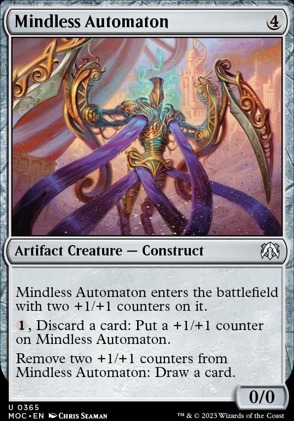 Mindless Automaton | March of the Machine Commander Decks | Commander ...