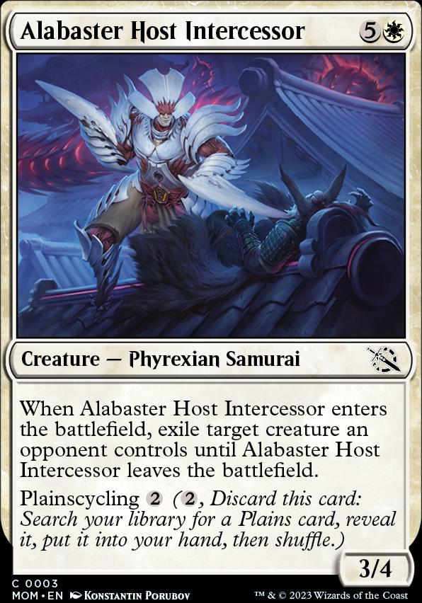 Alabaster Host Intercessor | March of the Machine Foil | Standard ...