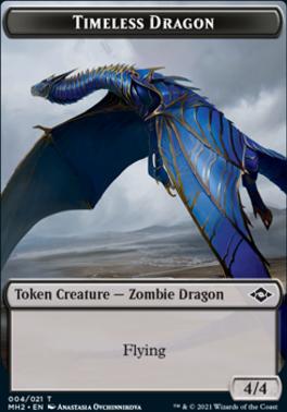 Timeless Dragon Token Modern Horizons 2 Foil Modern Card Kingdom
