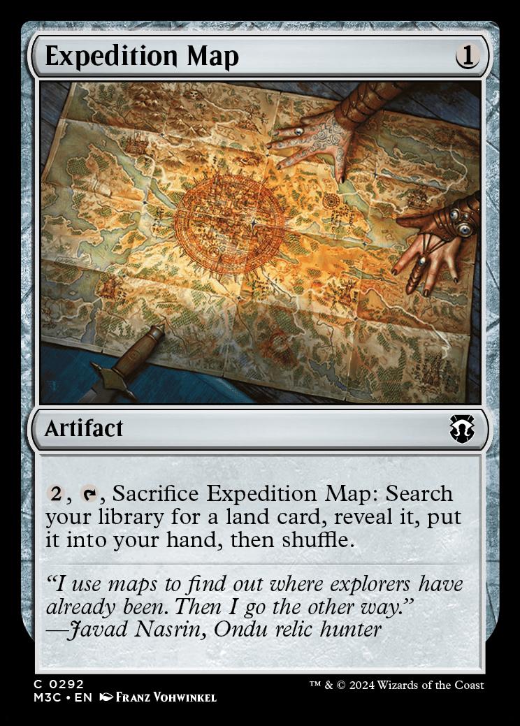 Expedition Map Modern Horizons 3 Commander Decks Commander Card