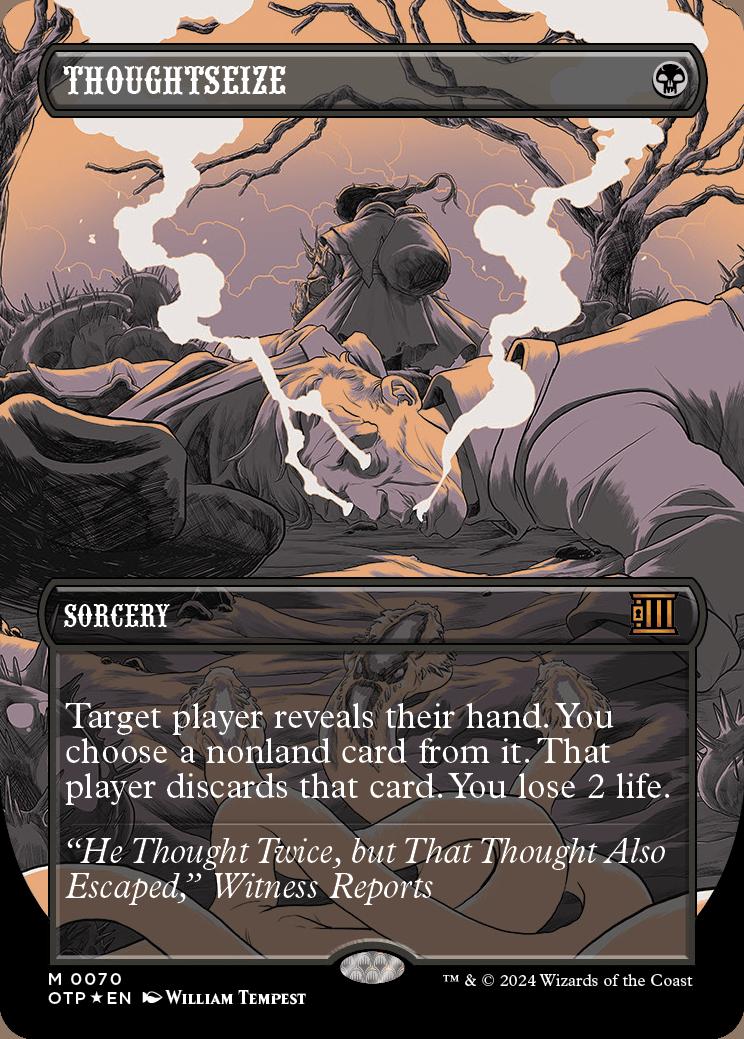 Thoughtseize | Outlaws of Thunder Junction Breaking News Foil 