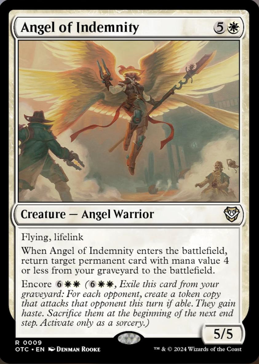 Angel of Indemnity | Outlaws of Thunder Junction Commander Decks ...