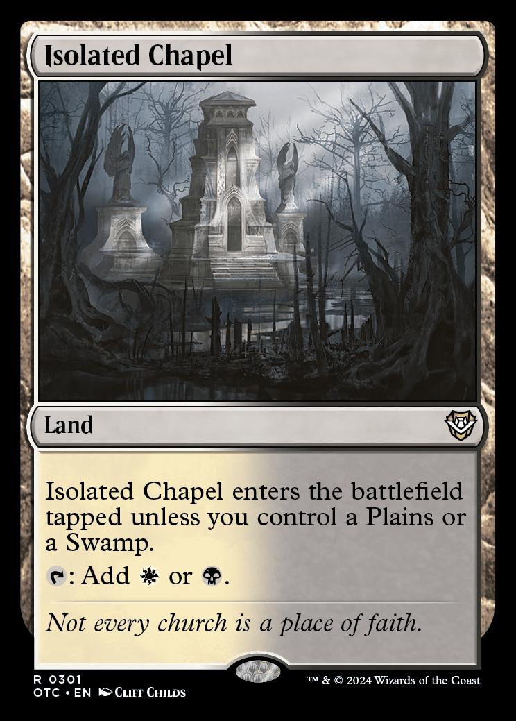 Isolated Chapel | Outlaws of Thunder Junction Commander Decks ...