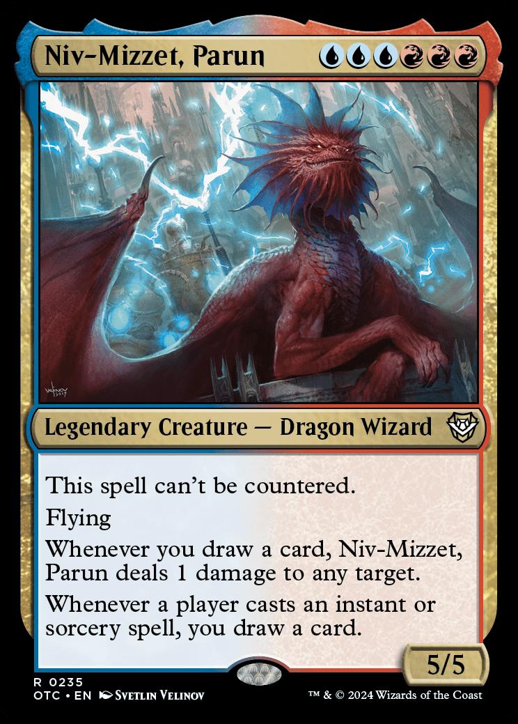 Niv-Mizzet, Parun | Outlaws of Thunder Junction Commander Decks ...