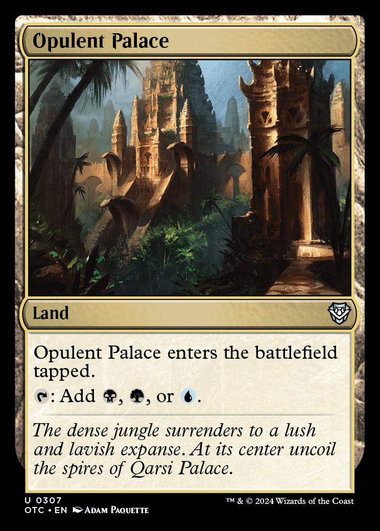 Opulent Palace | Outlaws of Thunder Junction Commander Decks ...