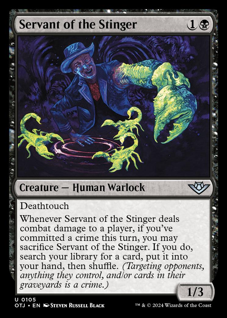 Servant Of The Stinger Outlaws Of Thunder Junction Standard Card Kingdom