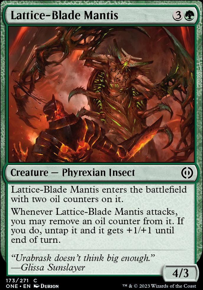 Mante à lames en treillis (Lattice-Blade Mantis) · Phyrexia: All