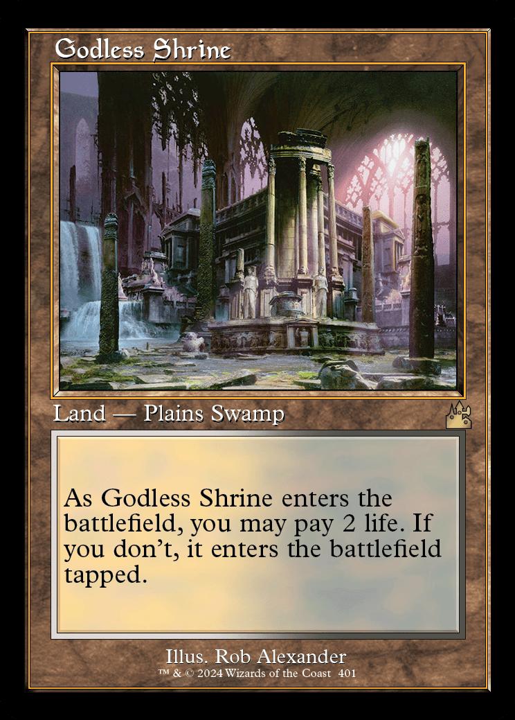 Godless Shrine | Ravnica Remastered Variants Foil | Card Kingdom