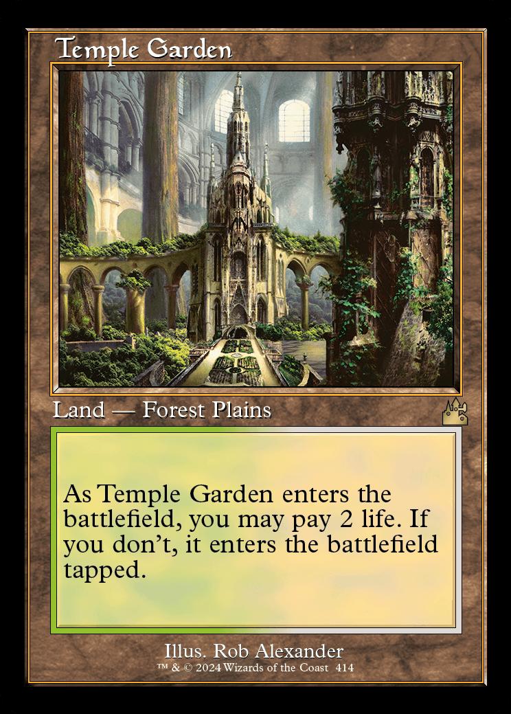 Temple Garden | Ravnica Remastered Variants Foil | Card Kingdom