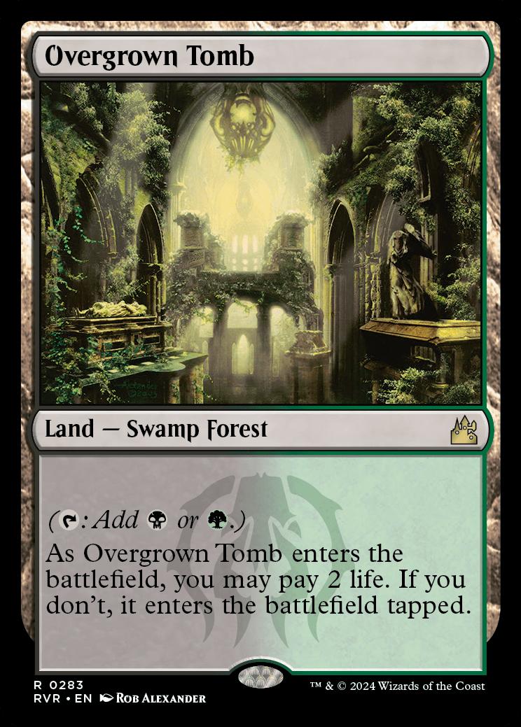 MTG OVERGROWN TOMB outlet RAVNICA RARE 4x