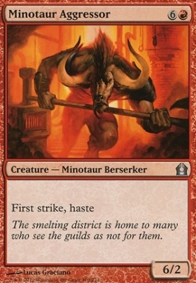 MTG Cards | Return to Ravnica | Minotaur Aggressor