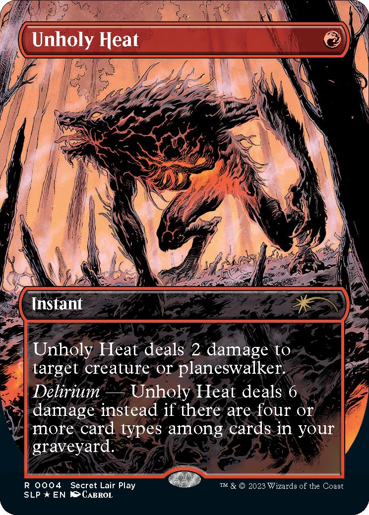 MTG 邪悪な熱気 foil 英語 プロモ 4枚 unholy heat - マジック：ザ 