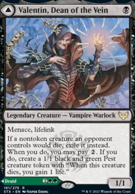 Valentin, Dean of the Vein, Strixhaven: School of Mages Foil, Pioneer