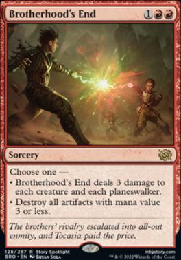 Brotherhood's End - Magic Singles » The Brothers' War - Cardboard