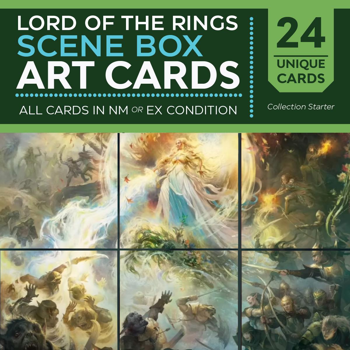 lord of the rings scene box art cards