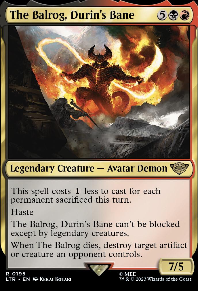 The Balrog, Durin's Bane | The Lord of the Rings: Tales of Middle-earth  Foil | Modern | Card Kingdom