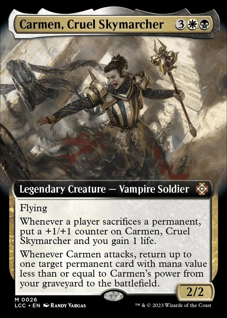 Carmen Cruel Skymarcher The Lost Caverns of Ixalan Commander Decks Variants Commander Card Kingdom