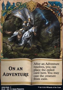 On An Adventure Token Throne Of Eldraine Standard Card Kingdom