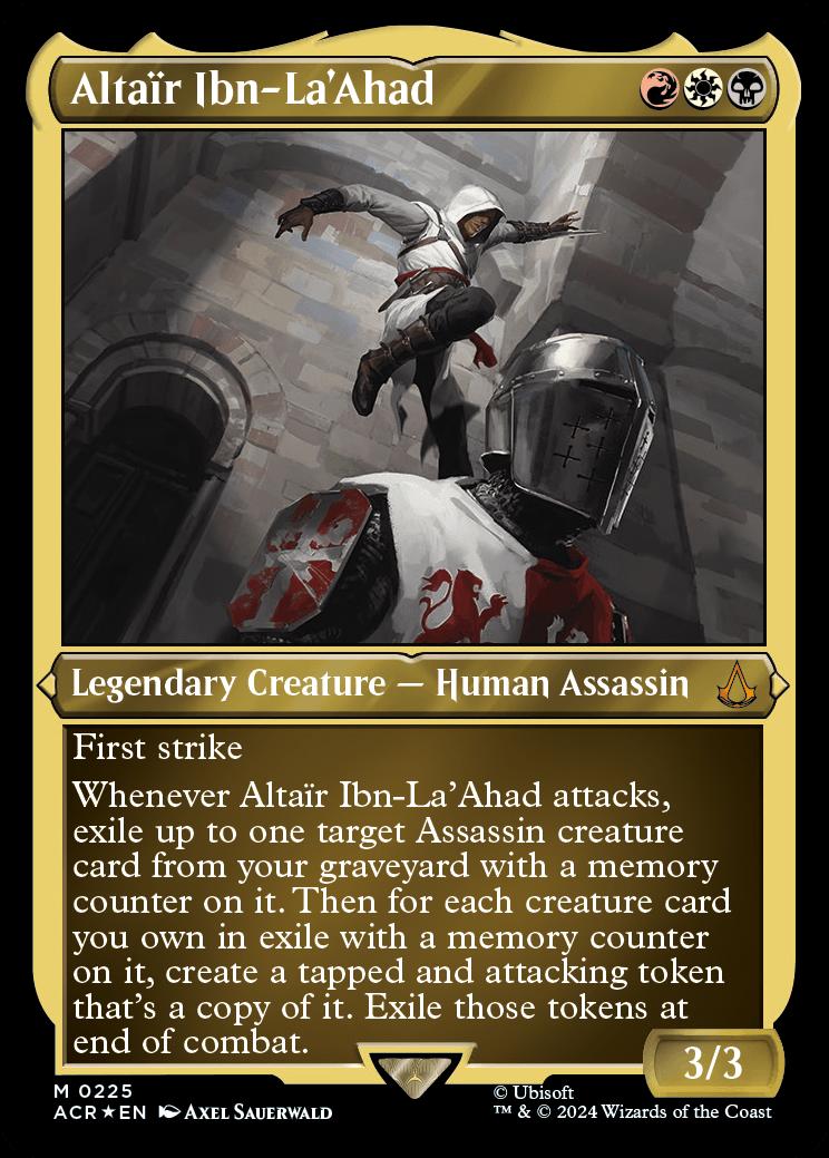 Altair Ibn Laahad Universes Beyond Assassins Creed Variants Foil