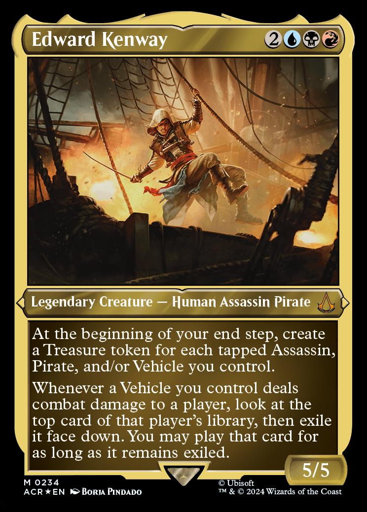 Edward Kenway Universes Beyond Assassins Creed Variants Foil Card