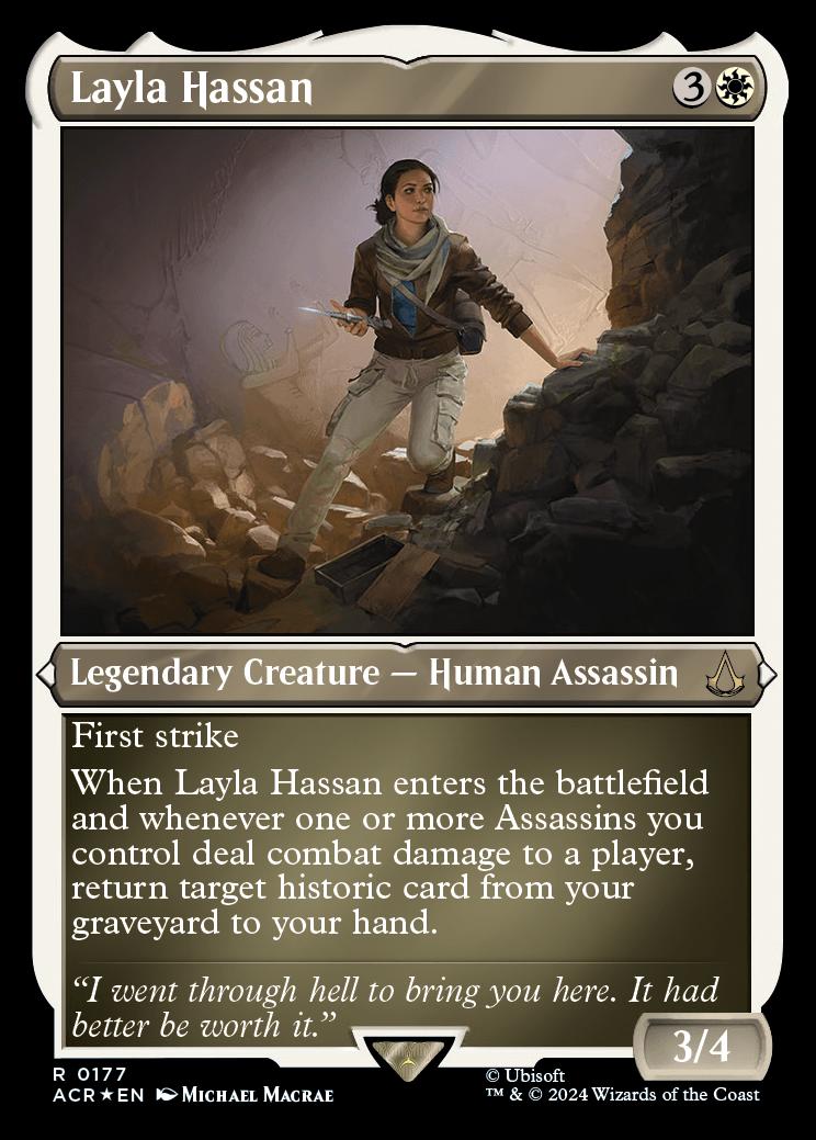 Layla Hassan Universes Beyond Assassin S Creed Variants Foil Card